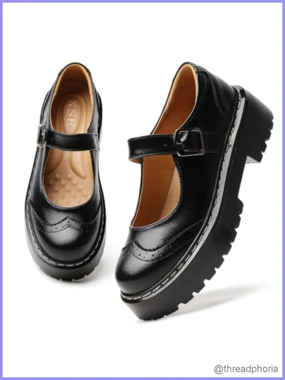 Mary Jane Platform Shoes Chunky Non-Slip Work Comfort Women